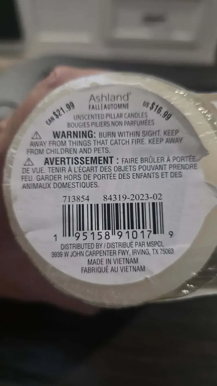 Ashland Pillar Candles 2 Fall 2.95in X 6in New Msrp $17 Autumn Evenings Romance